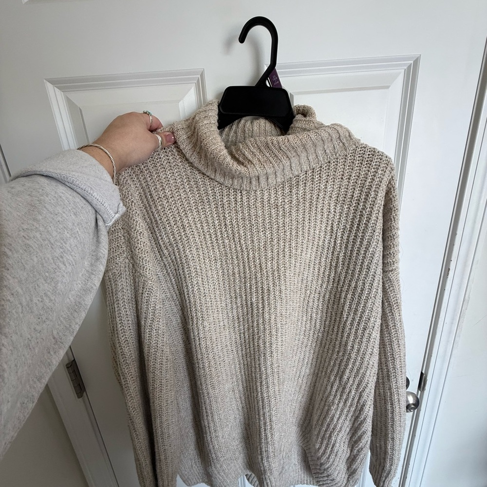 Old Navy Cozy Cream Turtleneck Sweater